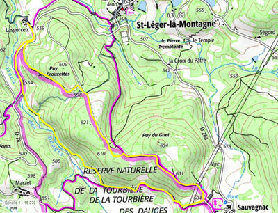 Idées de randos autour de Lasgorceix carte et trace